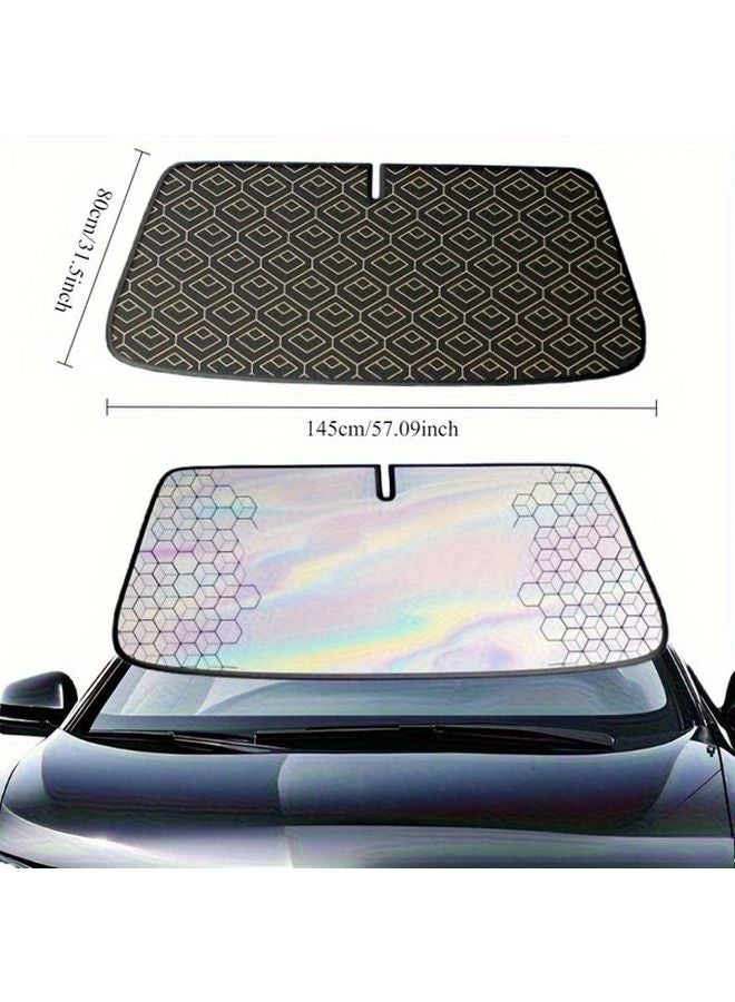 For Tundra 5 Layer Laser Cut Car Windshield Sunshade Universal Heat Blocker - Image 5